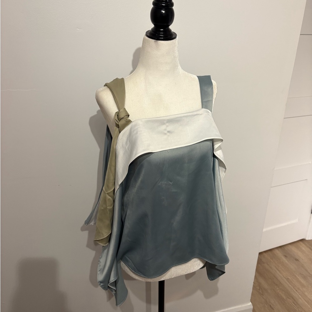 Elegant Women's Multi-Color Layered Top